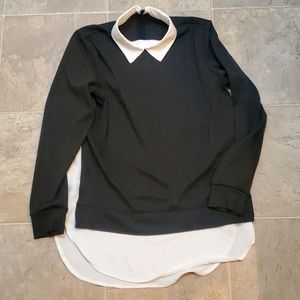 H&M layered pullover tunic M